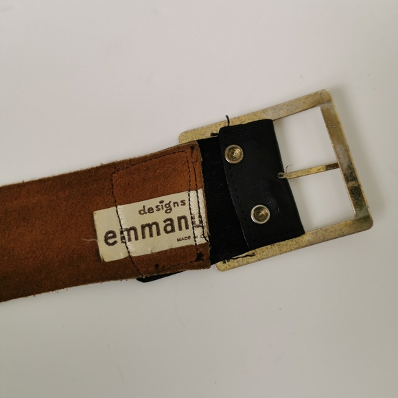 Vintage two tone suede belt - Picture 4 of 6